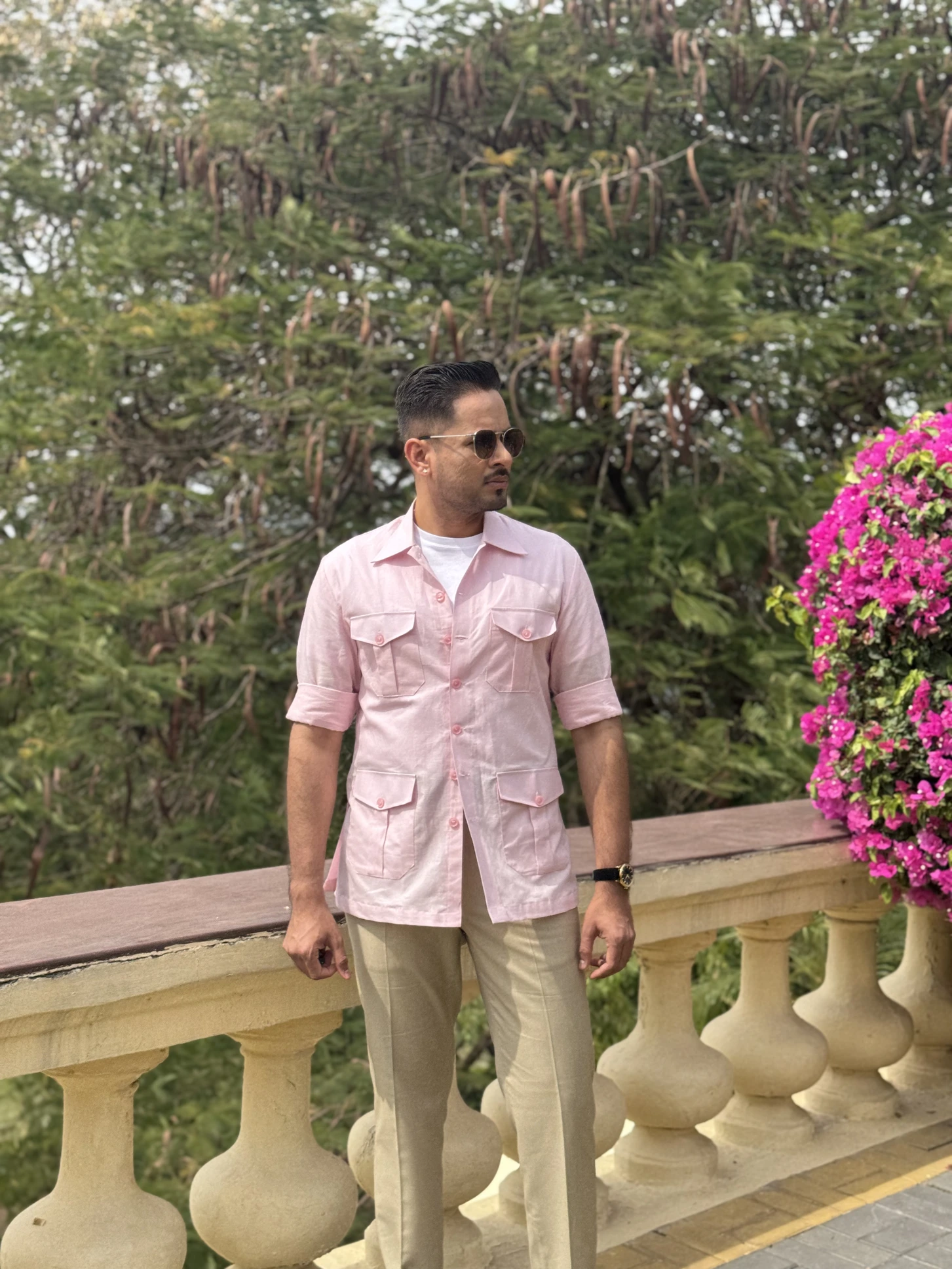Classic Linen Hunting Shirt View 1