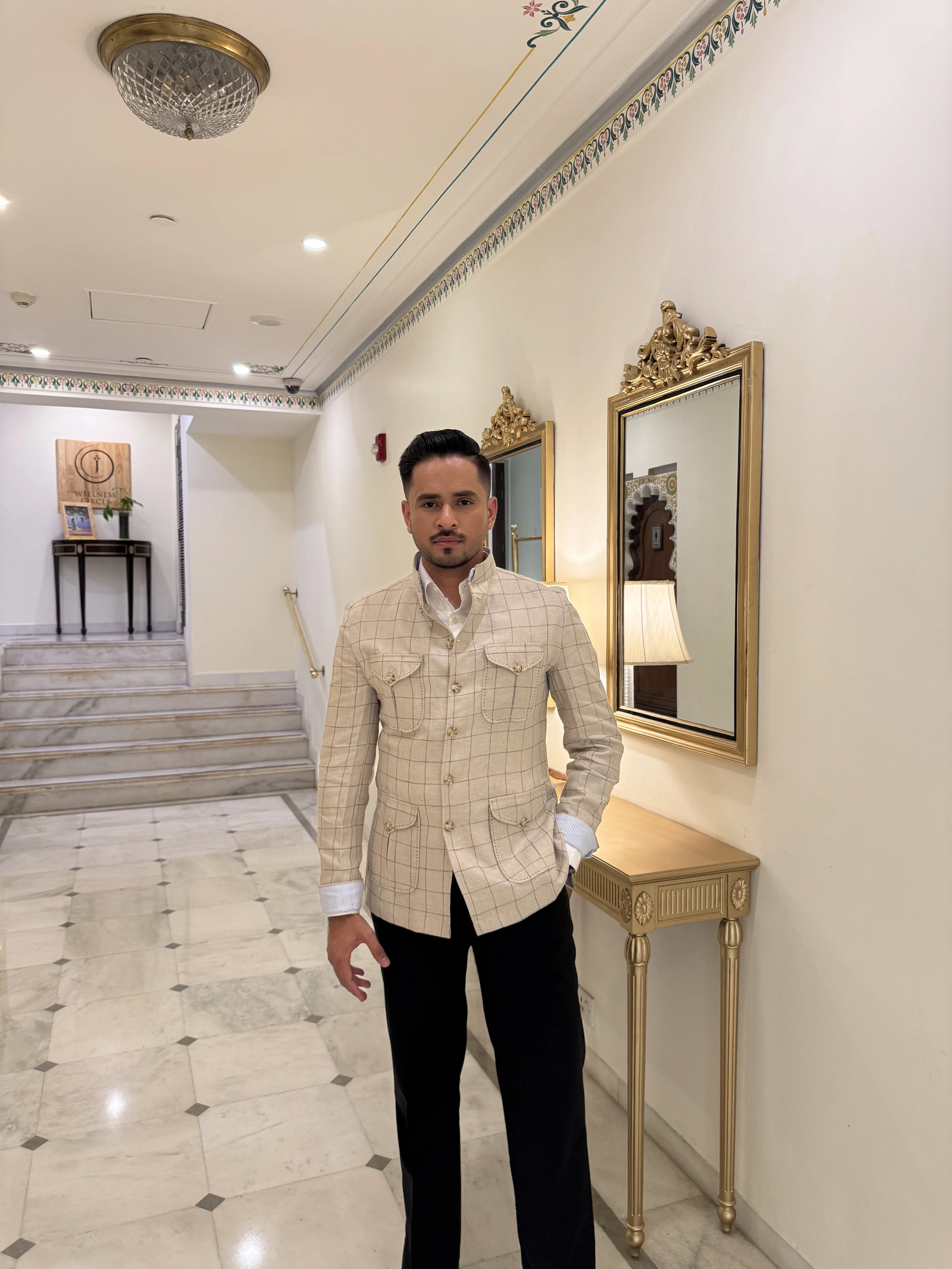 Classic Linen Checkered Bushcoat