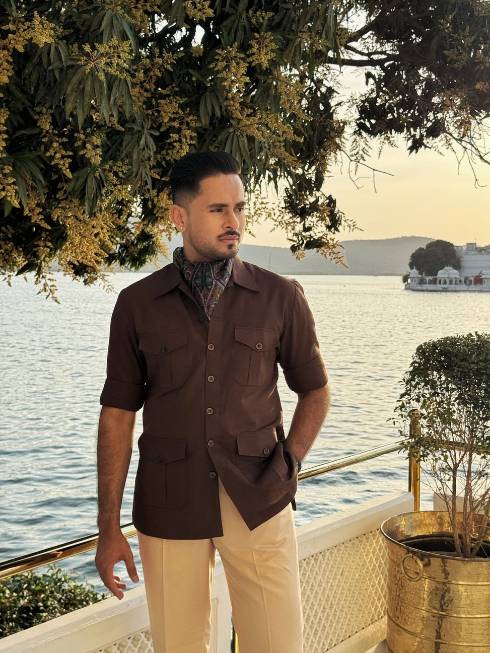 Coffee Brown Classic Hunting Shirt