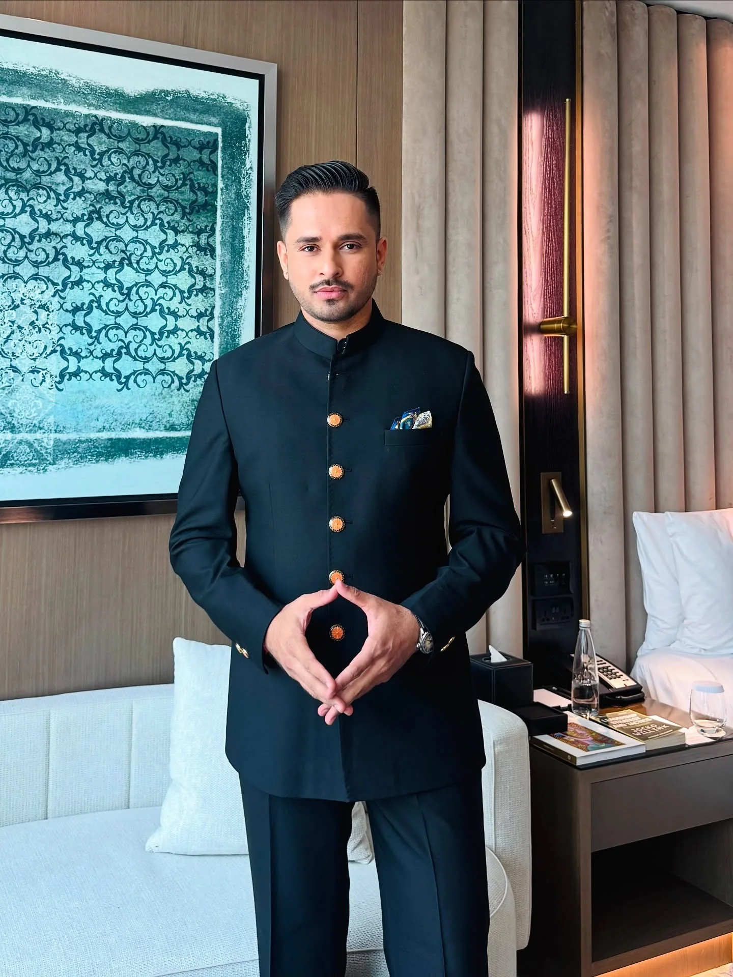 Deep Maroon Bandhgala