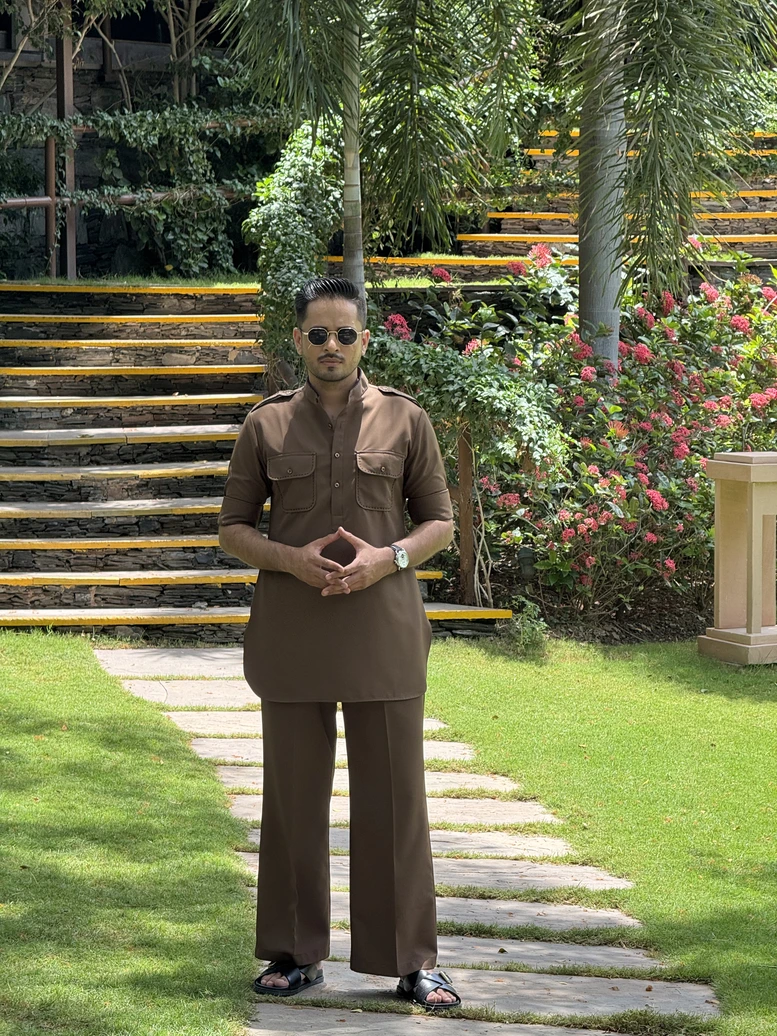 Linen Viscose Kurta Set Desk 1