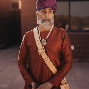 Traditional Raw Silk Angrakha