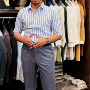 Striped Shirt With Free Fall trousers
